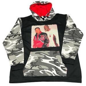 RARE MJ x ALI Jordan GOATS in Chicago Bulls Gear Streetwear Camo SIZE XL NEW